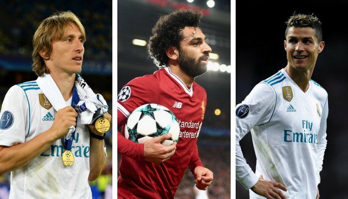 Modric, Ronaldo, Salah, finalistas The Best 2018