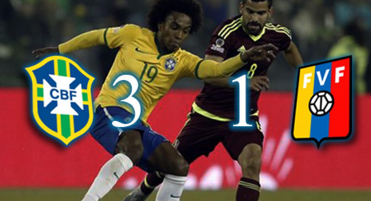 Fútbol Mundial Eliminatorias Sudamericanas (3-1) Brasil Venció A ...